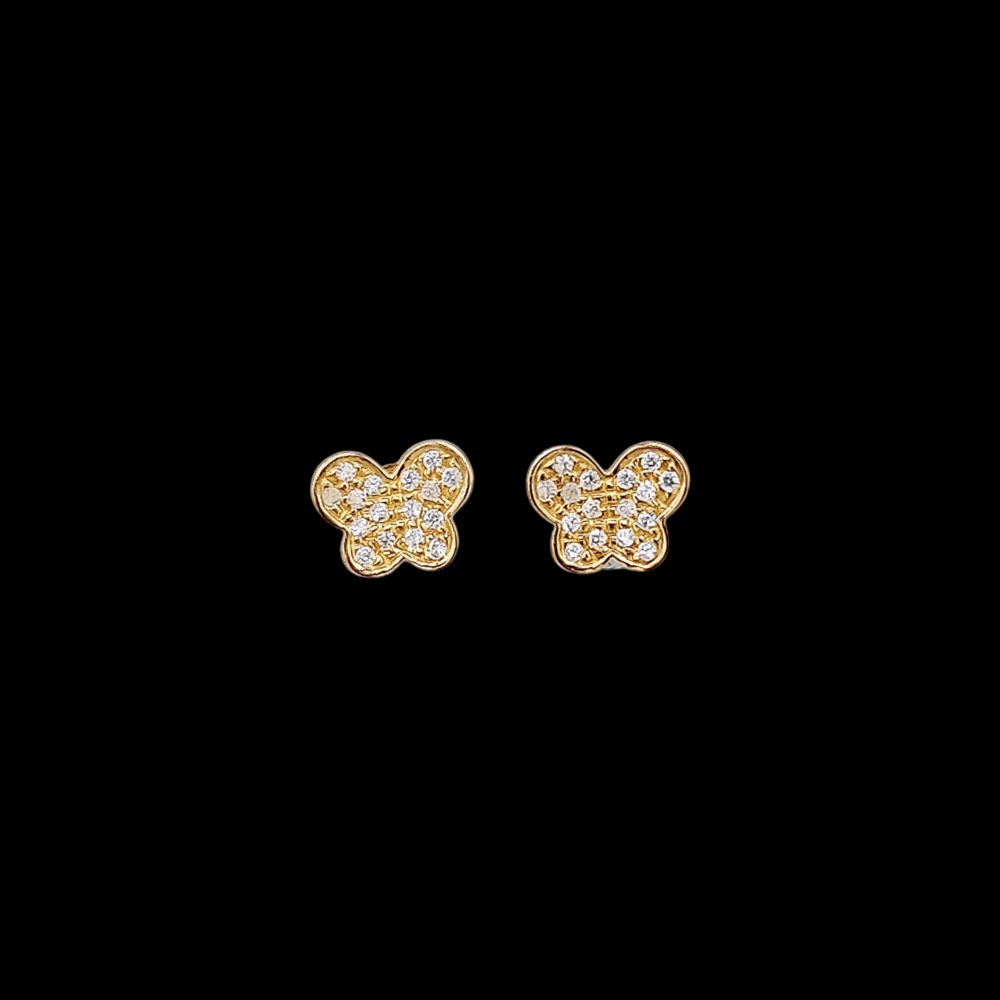 Pendientes Oro Mariposa