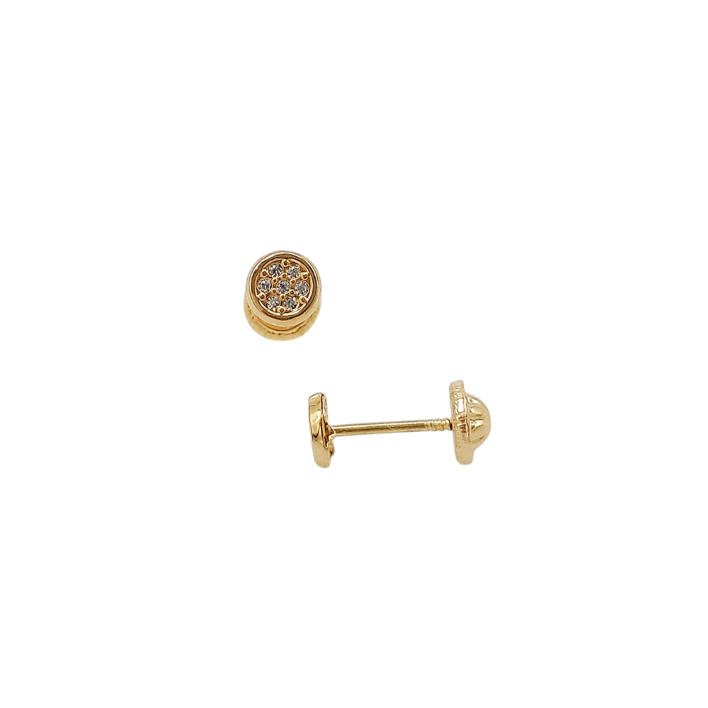 Pendientes oro bebé Círculo