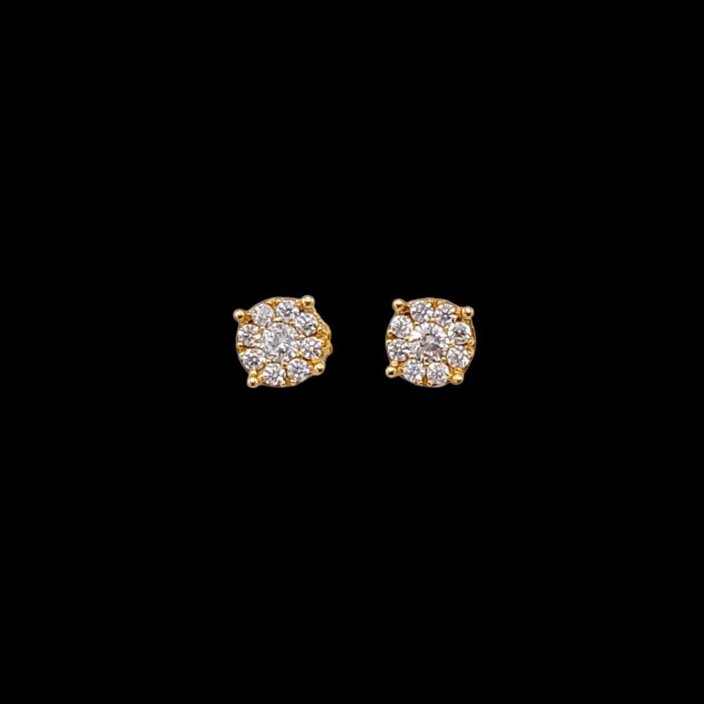 Pendientes Oro Circonita