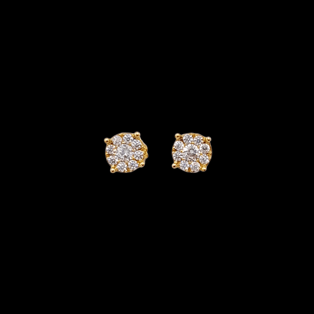 Pendientes Oro Circonita