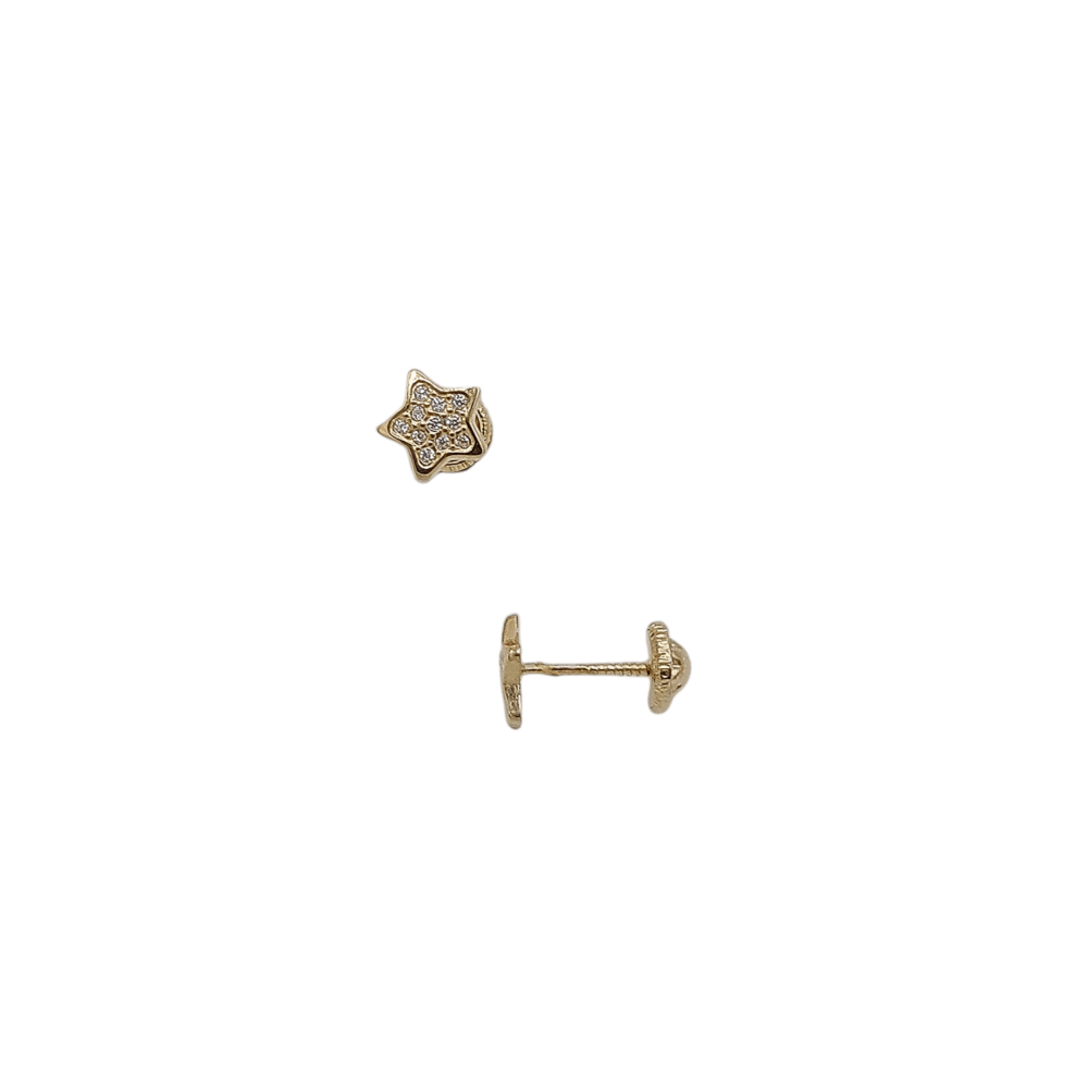Pendientes Bebé Oro Estrella - Imagen 2