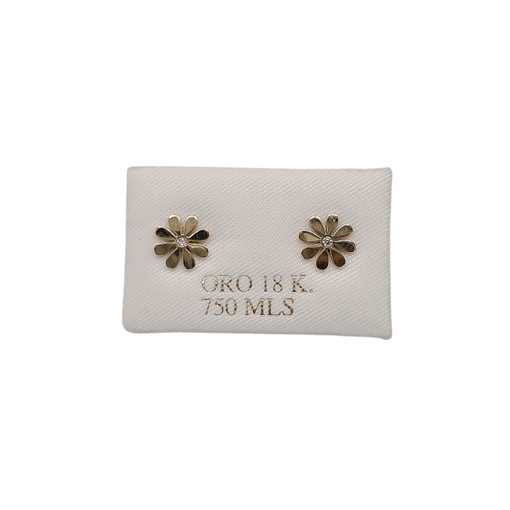 Pendientes Niña Oro Flor