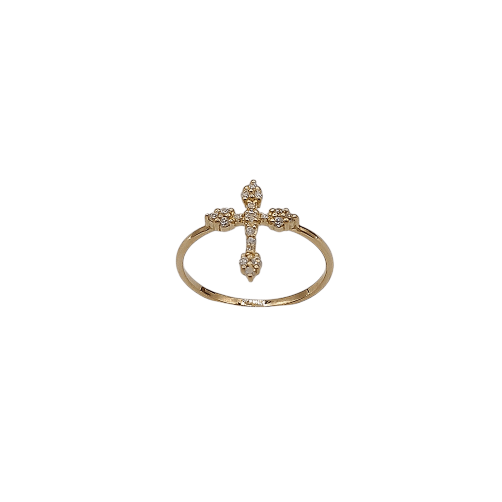 Anillo oro Cruz