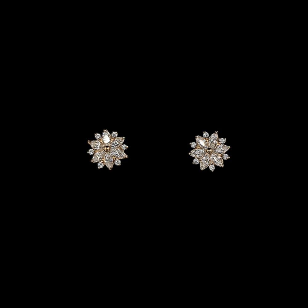 Pendientes Oro Rosetón