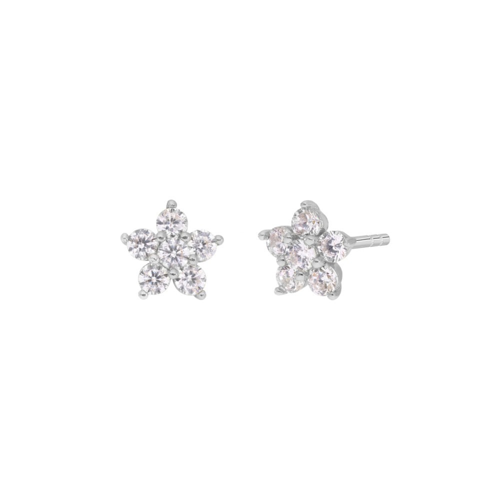 Pendientes plata niña Marea