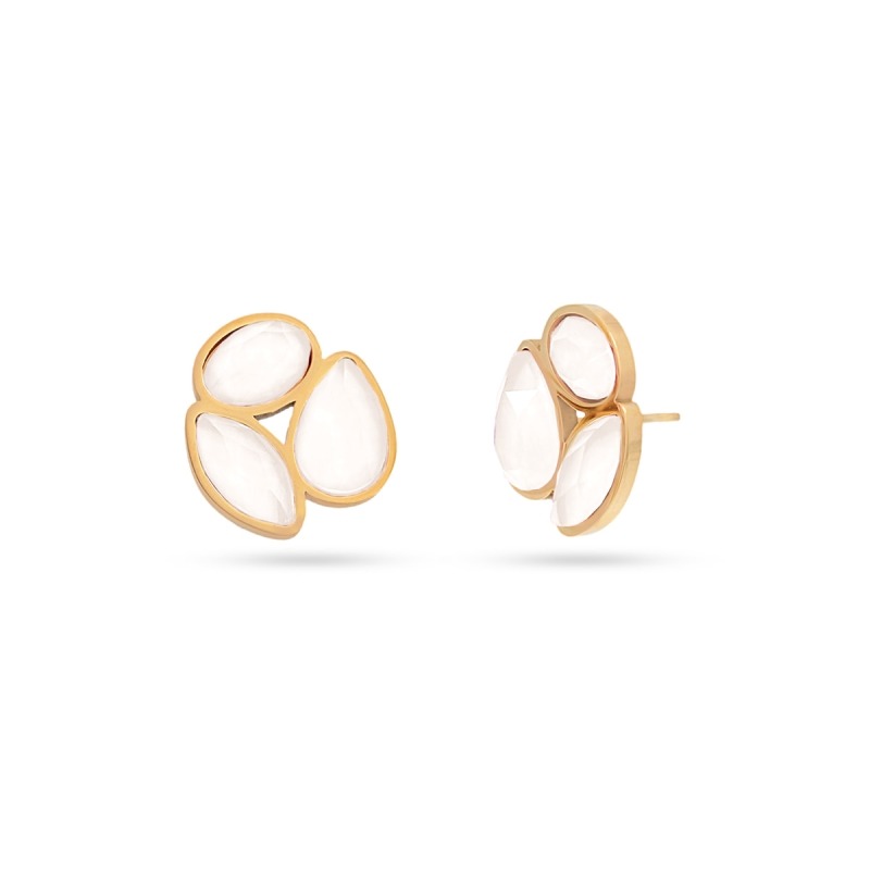 Pendientes Anartxy piedras blancas