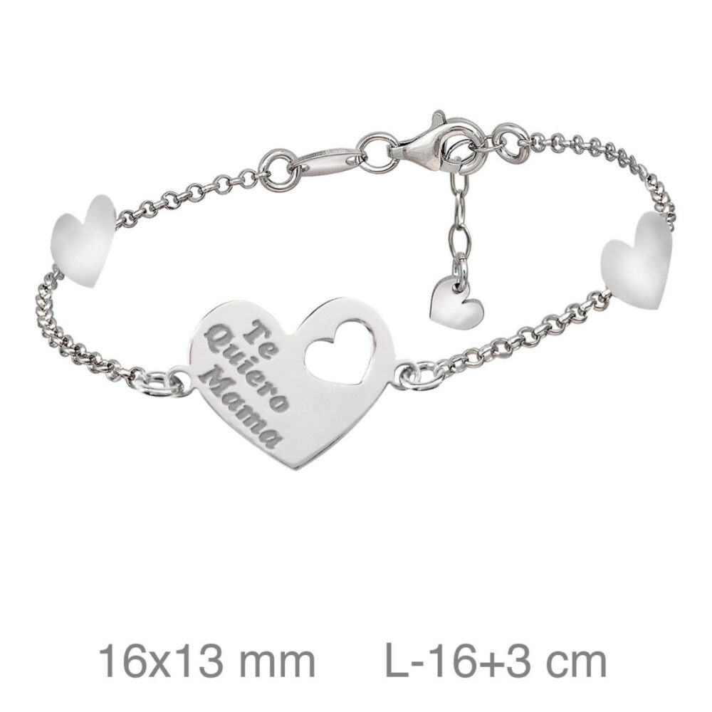 Pulsera plata mamá
